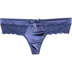 Cottonhill Γυναικείο Sexy String με Δαντέλα Μπλε CH4233