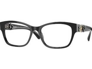 Versace VE3306 GB1 Γυναικείος Σκελετός Γυαλιών Οράσεως Κοκάλινος Μαύρος