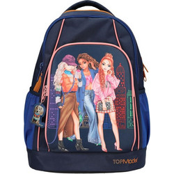 Top Model City Girls Σχολική Τσάντα Πλάτης Δημοτικού Navy Μπλε 0412565