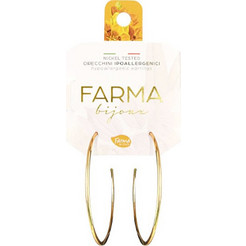 Farma Bijoux Γυναικεία Σκουλαρίκια Κρίκοι από Ορείχαλκο Επιχρυσωμένα 8058056816344