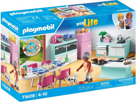 Playmobil My Life Μοντέρνα Κουζίνα με Τραπεζαρία για 4-10 Ετών 71608
