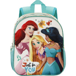 Karactermania Disney! Princesses 3D Just be You Σχολική Τσάντα Πλάτης Νηπιαγωγείου Μπεζ BG-0100