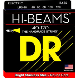 DR Strings HI-Beams Σετ 5 Χορδές Ηλεκτρικού Μπάσου Stainless Steel 40-120" Light Tension