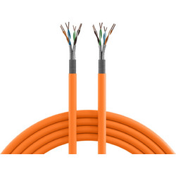 EFB Elektronik S/FTP Cat.7 Καλώδιο Δικτύου Ethernet 500m Orange MK7101.500-CPR