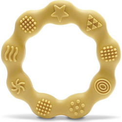 Lorelli Μασητικό Σιλικόνης Ring Κίτρινο 0m+