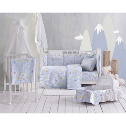 Rythmos Glow Βρεφικό Πάπλωμα Κούνιας 150x110cm Γαλάζιο