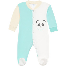 Pretty Baby Panda Φορμάκι Μακρυμάνικo για Αγόρι Μπεζ Βεραμάν 35833
