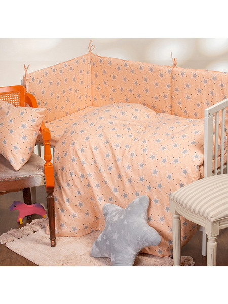 Melinen Mini Stars Πάνα Αγκαλιάς Χασέ Σομόν 85x85cm