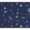 Dimcol Space 189 Πάνα Αγκαλιάς Χασέ Navy Μπλε 80x80cm