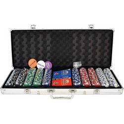 Modiano Σετ 500 Μάρκες Poker σε Βαλίτσα με 2 Τράπουλες 86.05.500