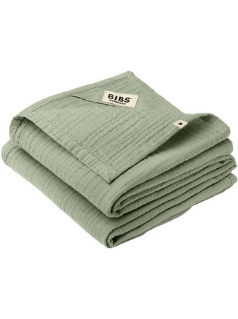 BIBS Πάνες Αγκαλιάς από Μουσελίνα Πράσινες 70x70cm 3τμχ