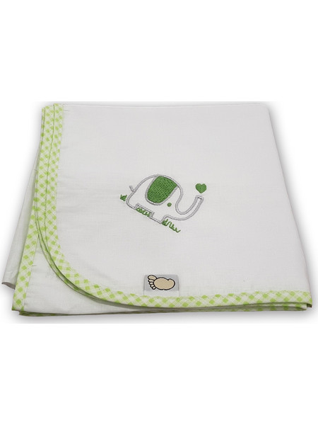 Figlio Bino Elephant Πάνα Αγκαλιάς Χασέ Lime 80x80cm 35-04