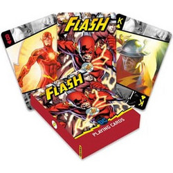 Aquarius DC Comics The Flash Τράπουλα Πλαστικοποιημένη Κόκκινη NMR52811