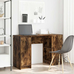 vidaXL Γραφείο Ξύλινο με Βιβλιοθήκη 120x42x76cm 861818