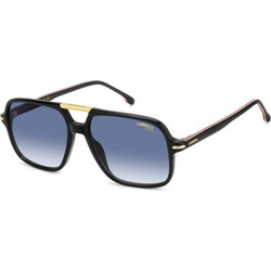 Carrera CA350/S 2M2/08 Ανδρικά Γυαλιά Ηλίου Aviator Κοκάλινα Μαύρα με Μπλε Degradee Φακό
