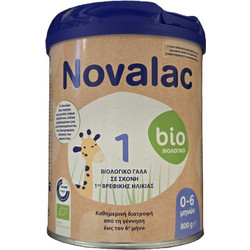Novalac Bio 1 Βιολογικό Βρεφικό Γάλα Σκόνη 0m+ 800gr