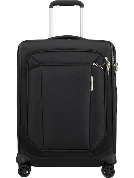 Samsonite Respark 143329-7416 Βαλίτσα Καμπίνας 55x40x23cm με 4 Ρόδες Μαύρη