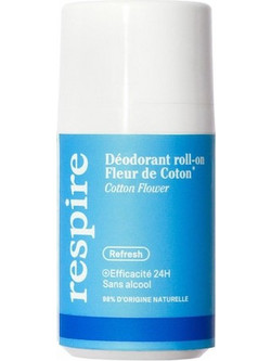 Respire Cotton Flower Φυσικό Γυναικείο Αποσμητικό Roll On 24h Χωρίς Αλουμίνιο 50ml
