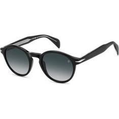 David Beckham DB1178/S 807/08 Ανδρικά Γυαλιά Ηλίου Στρογγυλά Κοκάλινα Μαύρα με Μαύρο Degradee Φακό