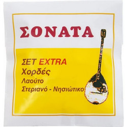 Sonata Extra 014 Σετ 8 Χορδές Λαούτου Plain Steel 3/4