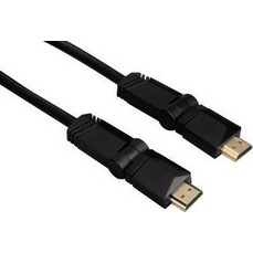 Hama Καλώδιο HDMI 1.4 Free Angle 180° HDMI Male to HDMI Male 3m Black