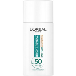 L'Oreal Paris Bright Reveal Daily Tinted Glow Medium Αντηλιακό Γαλάκτωμα Προσώπου Κατά των Πανάδων με Χρώμα SPF50+ 50ml