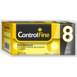 ControlBios ControlFine Βελόνες Ινσουλίνης 31G 8mm 100τμχ