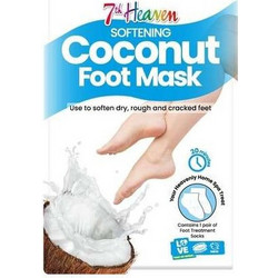 7th Heaven Softening Coconut Ενυδατική Μάσκα Ποδιών 1τμχ