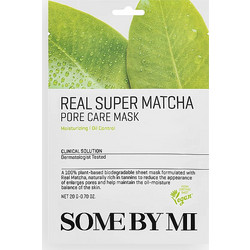 Some By Mi Real Super Matcha Pore Care Purifying Sheet Mask 20gr