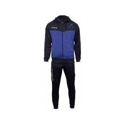 Givova Tuta Visa Ανδρικό Σετ Φόρμας Fleece με Λάστιχο Μαύρο TR018P-0810