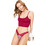 Cottonhill Γυναικείο Sexy String με Δαντέλα Μπορντό CH6081
