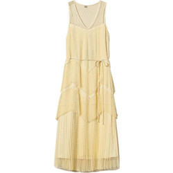 TWINSET Midi Καλοκαιρινό Βραδινό Φόρεμα Κίτρινο 251TP2511-12143