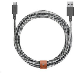 Native Union Belt Braided USB-A to USB-C 3m Black White 4895200436324