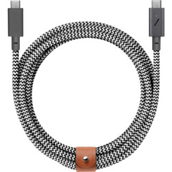 Native Union Belt Pro 2 Braided USB-C to USB-C 240W 2.4m Black White 77868
