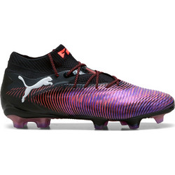 Puma Future 8 Ultimate FG 108138-01 Ποδοσφαιρικά Παπούτσια με Τάπες και Καλτσάκι Μαύρα Μωβ