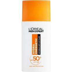 L'Oreal Paris Men Expert Hydra Energetic Invisible Αντηλιακό Γαλάκτωμα Προσώπου SPF50+ 50ml