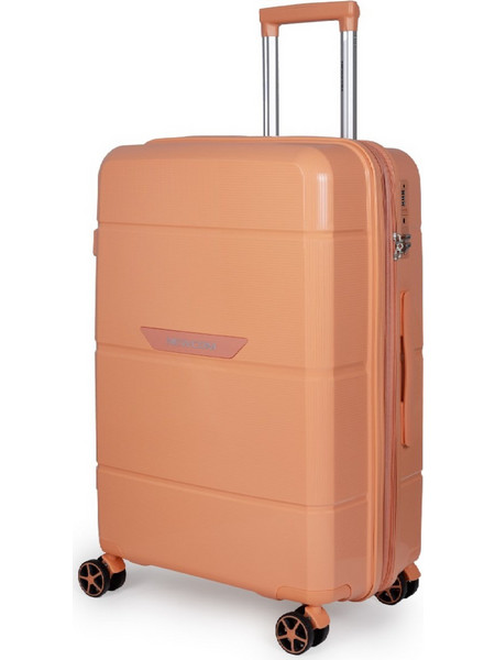 Newcom N1595/50 Βαλίτσα Καμπίνας 55.5x34.5x23cm με 4 Ρόδες Σομόν