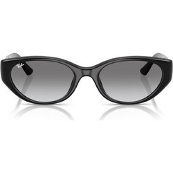 Ray-Ban RB4457D 667711 Γυναικεία Γυαλιά Ηλίου Οβάλ Κοκάλινα Μαύρα με Μαύρο Degradee Φακό