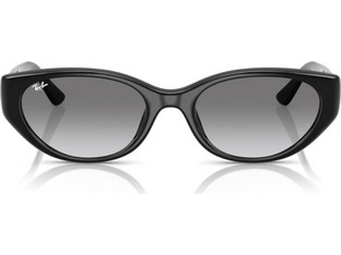 Ray-Ban RB4457D 667711 Γυναικεία Γυαλιά Ηλίου Οβάλ Κοκάλινα Μαύρα με Μαύρο Degradee Φακό