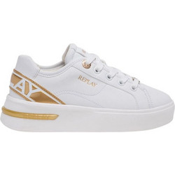 Replay Παιδικά Sneakers Λευκά Χρυσά GBZ46-003-C0003S