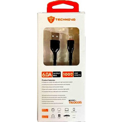 Technovo TN-D035 USB-A to Lightning Cable 1m Black