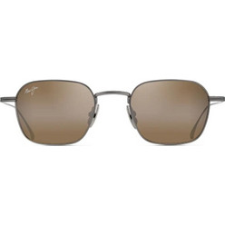 Maui Jim H690-17 Ανδρικά Γυαλιά Ηλίου Τετράγωνα Μεταλλικά Μαύρα με Καφέ Φακό