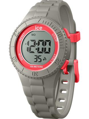 Ice Watch Ψηφιακό Ανδρικό Ρολόι με Γκρι Καουτσούκ Λουράκι IC021623