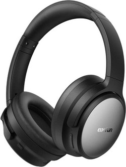 Earfun Tune Pro HP220 Ασύρματα Bluetooth Ακουστικά Over Ear με Noise Cancelling Μαύρα Γκρι