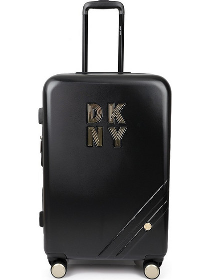 DKNY D2008-DH418FR4-BLK-M Βαλίτσα Μεσαία 67x41.5x29cm με 4 Ρόδες Μαύρη