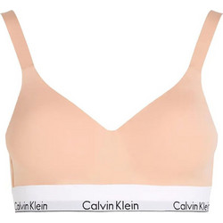 Calvin Klein Μπουστάκι Push Up χωρίς Μπανέλα Σομόν 000QF7900E-5KD