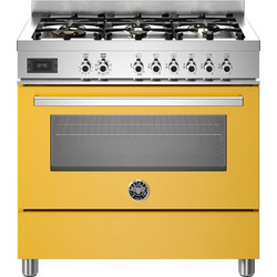 Bertazzoni PRO96L1EGIT (GN) Κουζίνα Ηλεκτρική 86lt με Εστίες Αερίου 89.5cm