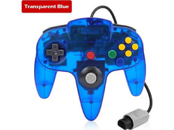 Nintendo 64 Wired Controller Transparent Blue