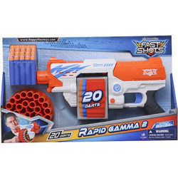 Just Toys Fast Shots Rapid Gamma 2 Σετ Παιδικό Όπλο με Βελάκια 590074