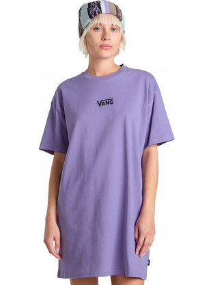 Vans Center Vee Tee Mini Καλοκαιρινό Αθλητικό Μπλουζοφόρεμα Λιλά VN0A4RU26PH